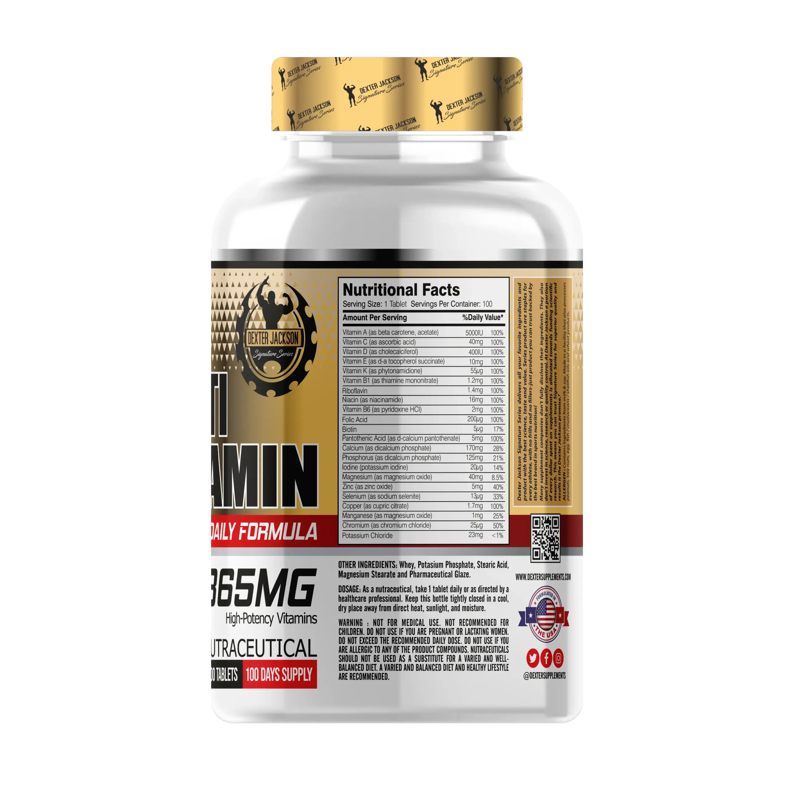 DEXTER JACKSON GOLD MULTI VITAMIN-100 TABS - Image 2
