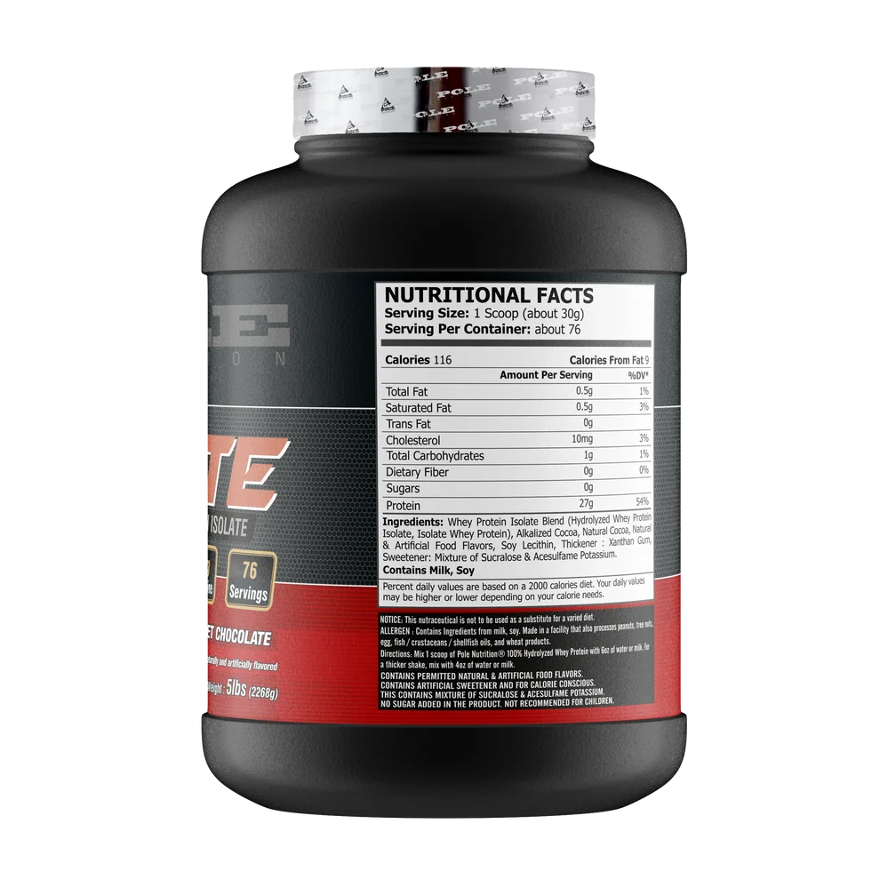 Pole Nutrition Isolate 100% Hydrolyzed - 5lb - Image 6