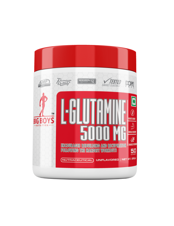Big Boys Nutrition L-Glutamine 5000 mg – 250 Gms