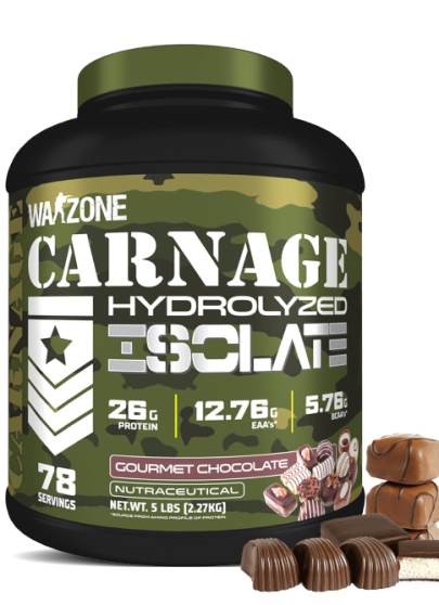 Warzone Carnage Hydrolyzed Protein Powder, 100% Whey Isolate
