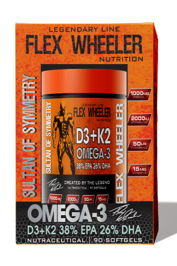 Flex Wheeler Nutrition Omega 3 D3+K2 -90 SOftgels