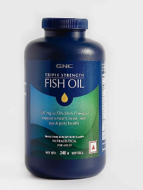 GNC Triple Strength Fish Oil Omega 3 Capsules -900mg EPA & DHA
