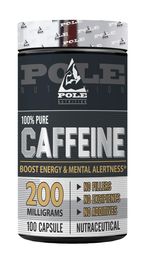 Pole Nutrition Caffeine 200mg, 100 Capsules