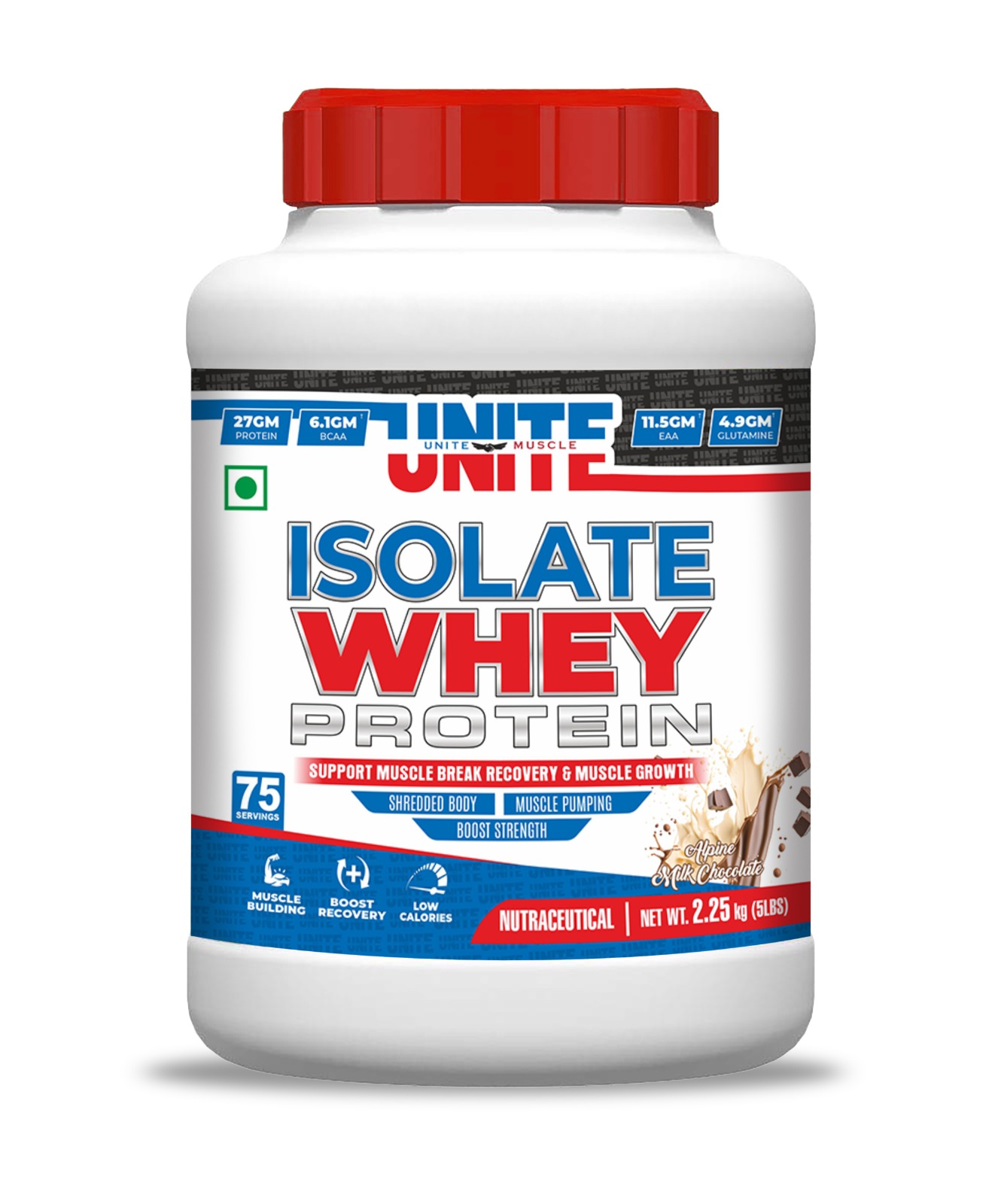 Unite Muscle Muscle Whey, 2.5KG (80 Servings) - Image 3