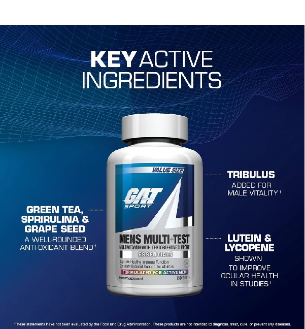 GAT Mens Multi + Test - 150 Tablets - Image 3