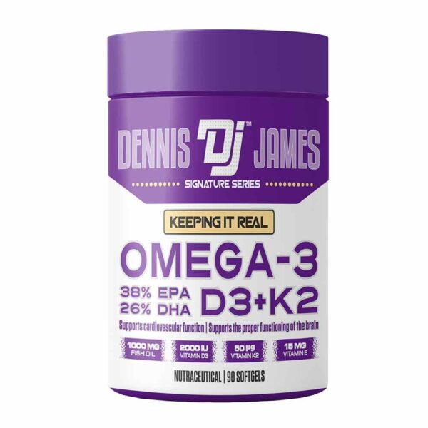 Dennis James Signature Series Omega-3  D3+K2 softgels